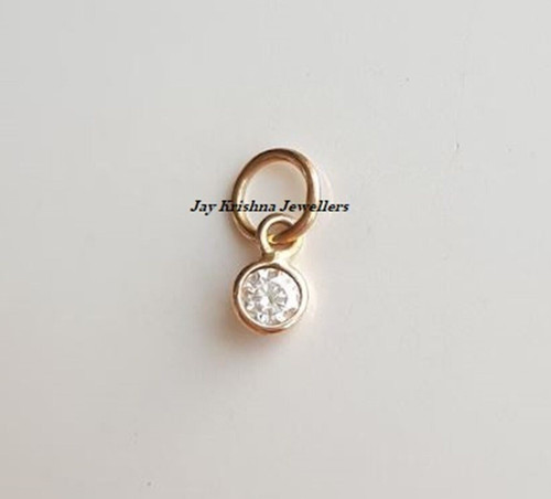 14k gelbgold anhänger mit - gelbgold,