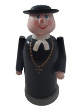 kuriose Erotik Scherzfigur aus dem Erzgebirge ? Mönch springt Riesenpenis raus