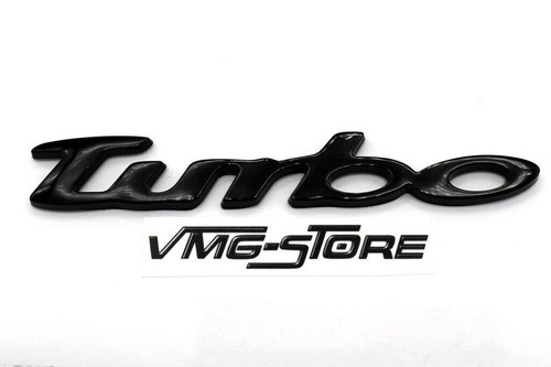 Turbo emblem schwarz f - turbo,