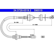 ATE Kupplungsseil für Citroen