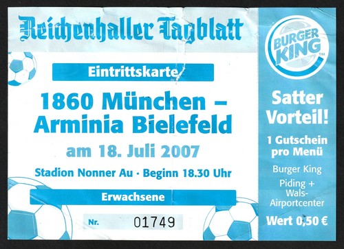 Ticket 2007 tsv - |, 1860