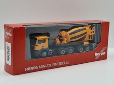 Herpa 314640 MAN TGS TN Betonmischer Sattelzug kommunalorange 1:87 NEU OVP #SL23