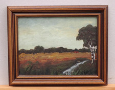 Worpswede, Moorgraben, Hans Pick (1931-2014) Ölgemälde 1981