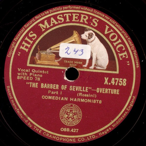 Comedian harmonists the barber - harmonists,