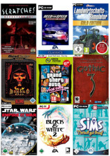 PC Spiele Klassiker Sammlung GTA Barbie Diablo Gothic Deamonica Age of Wonders