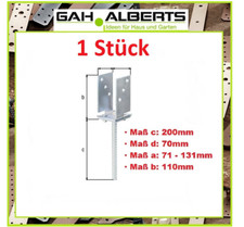 GAH Stahl U-Pfostenträger