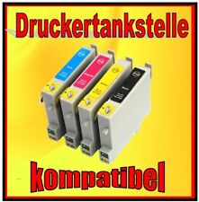 4 komp. Patronen für Epson Stylus D68 D88 DX3850 DX4200 DX4250 ers. T0615 B-Ware