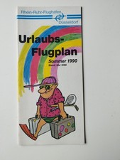 Flugplan Düsseldorf Airport Timetable 1990