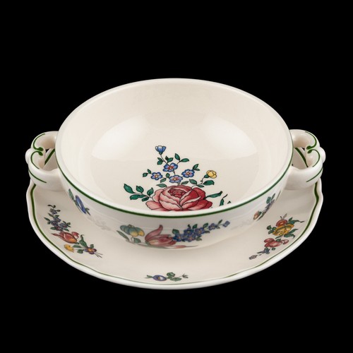 Suppentasse untertasse rose - +,