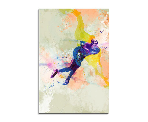 60x90cm eisschnelllauf - eisschnelllauf, i
