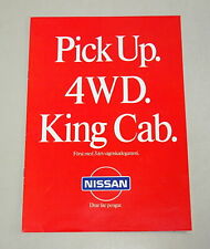 Prospekt / Broschüre - Nissan 720 Pick-Up 4WD inkl. King Cab