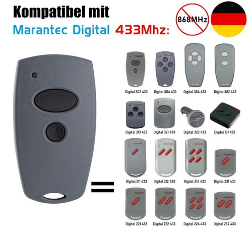 Garagentor handsender - 2x,