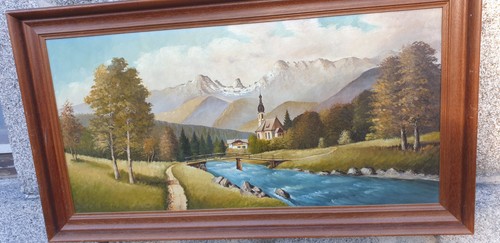 ölgemälde mit massivem - Ölgemälde,