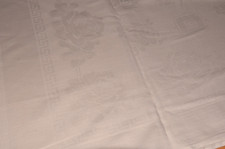 Alte Damast Tischdecke