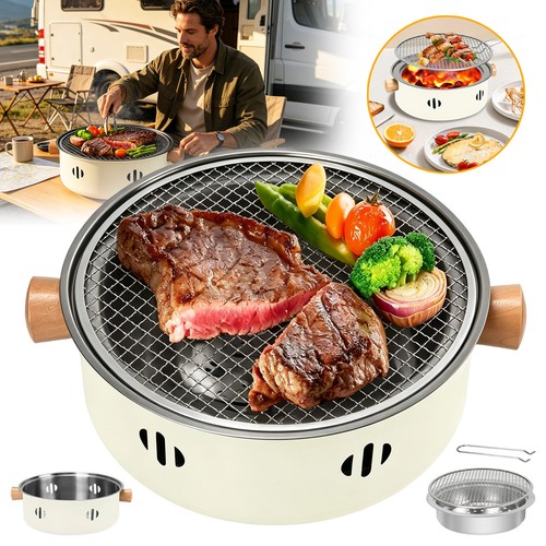Holzkohle tischgrill rund 28cm - tischgrill,