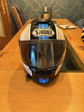 Shoei Gt Air Motorradhelm Gr. L mit Pinlock und Sonnenblende Weiß Blau Schwarz