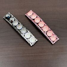Snap Clip mit Swarovski® Kristall Haarklammer Schnappen Barrette für Haare Neu