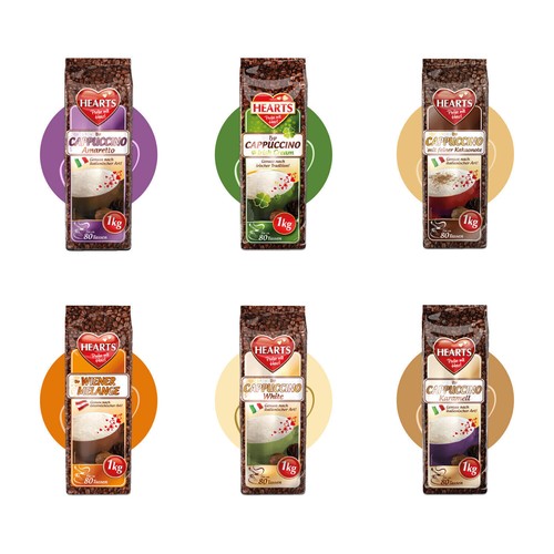 Hearts cappuccino amaretto - hearts,