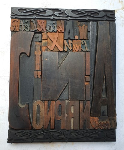 Holzbuchstaben lettern vintage - holzbuchstaben,