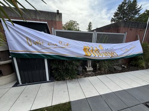 Bitburger spannband banner - ,