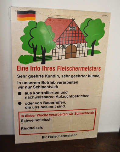 Großes reklameschild eine - großes, "eine