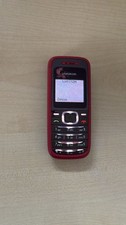 Nokia 1208 Schwarz Rot Geprüft Händler Volle Funktion Garantie Nur Gerät
