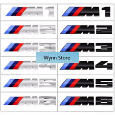 For BMW M1 M2 M3 M4 M5 M6 M7 M8 Rear trunk emblem Car side sticker Back badge