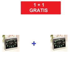 Wecker mit Leuchtziffern Uhr Anzeige Wecker mit großen Zahlen 1 + 1 Gratis!!!