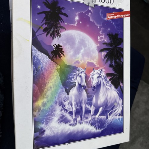 Puzzle zwei einhörner - zwei,