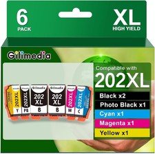 6x Patronen für Epson 202XL Expression Premium XP 6000 6005 6105 6100 6100series