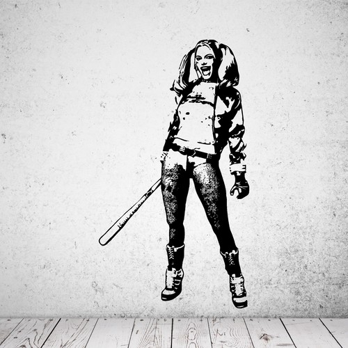 Wandtattoo comic harley - dc,