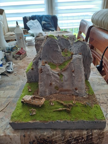 Modellbau felsendiorama mit - felsendiorama,