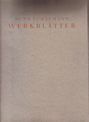 Rarität antik ruth schaumann - ruth,