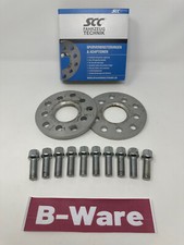 20mm 2x10mm Spurverbreiterung SCC für VW + Radschrauben 5x112 57,1 Spurplatten 