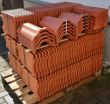 Dachziegel (156 Stk) & Firstziegel (14Stk) Topas 13V rot engobiert  nur Abholung