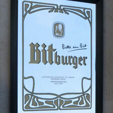 BITBURGER = Riesiger Reklame Spiegel TRAUMZUSTAND Bitburg um 1995 Bit JUGENDSTIL