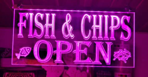 Fish and chips leucht - chips,