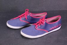 Adidas Adria Damen Sommer Sneaker Freizeitschuhe Gr. 38,5 blau pink Twill SB2601