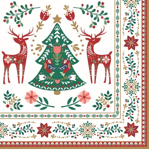Servietten christmas folk - christmas,