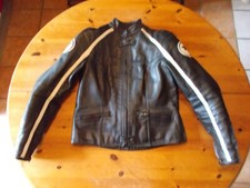 Motorrad Lederjacke schwarz