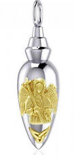 Peter Stone 925 Silber Phiole Anhänger zum Öffnen Erzengel Gabriel Triquetra
