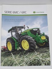 JOHN DEERE SERIE 6MC / 6RC Traktoren Prospekt von 04/2016 ( JD 106 )