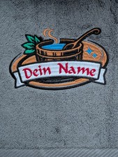 Saunahandtuch mit Deinem Namen