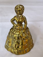Antike messingglocke dame - messingglocke,