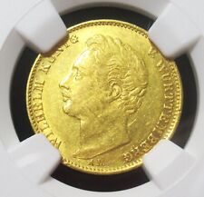 Deutsche States: Württemberg. Wilhelm I Gold Dukaten 1842-AD AU55 Ngc. Besser
