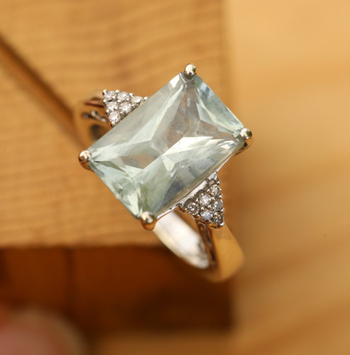 Ring massiv weißgold - kt,