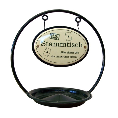Stammtisch ständer emaille - stammtisch-ständer, m