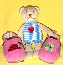 STERNTALER Mädchen Textil Hausschuhe Gr. 23/24 Indoor, Rosa Verschiedene Motive!