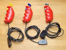 3× Stück Carrera Digital 143 Auto Handregler Regler Drücker Gelb Blau Grau Top 