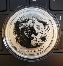 1 oz / Unze * Silber 999 * Lunar II Jahr des Drachen / Year of the Dragon * 2012